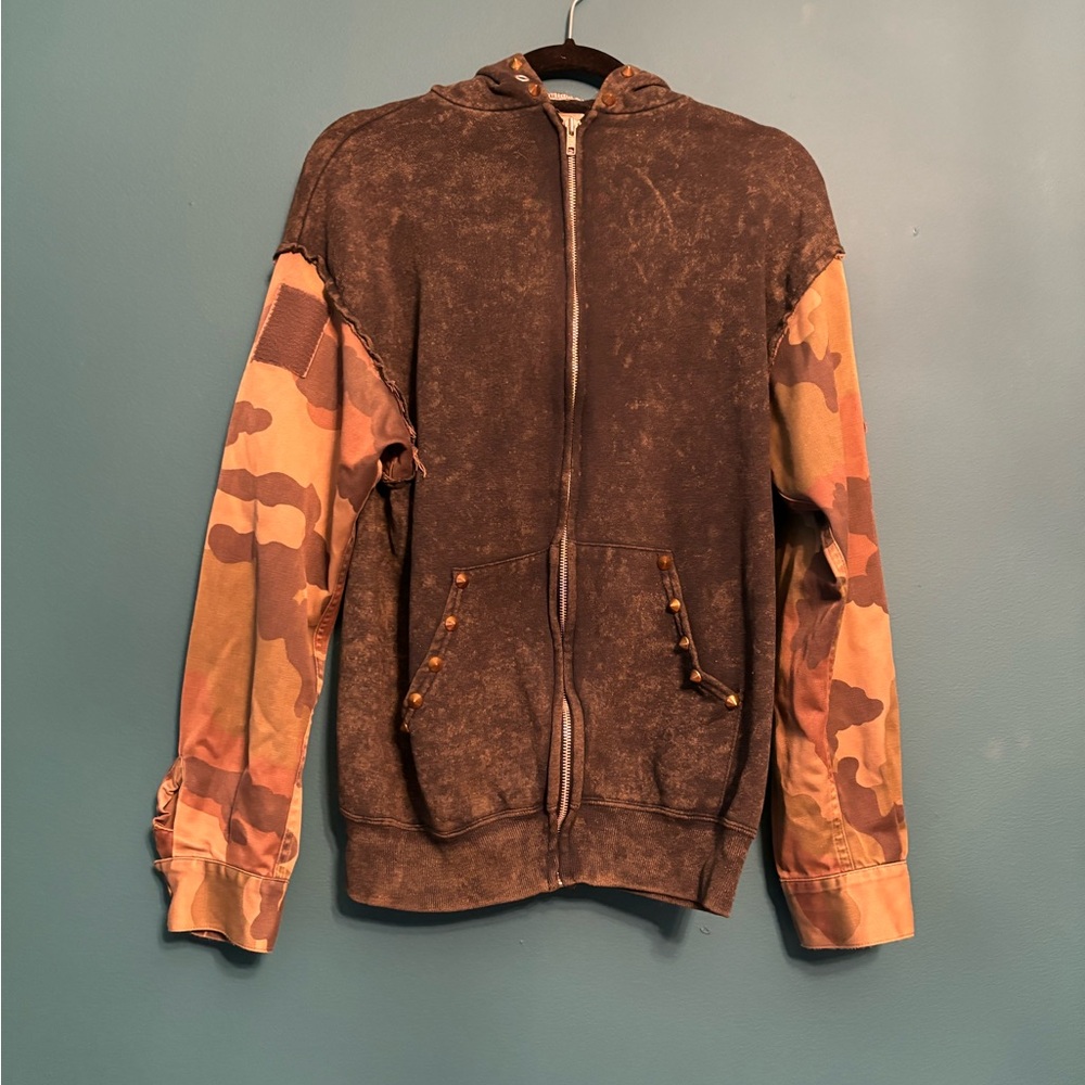 Urban Outfitters Camo Sleeve Hoodie